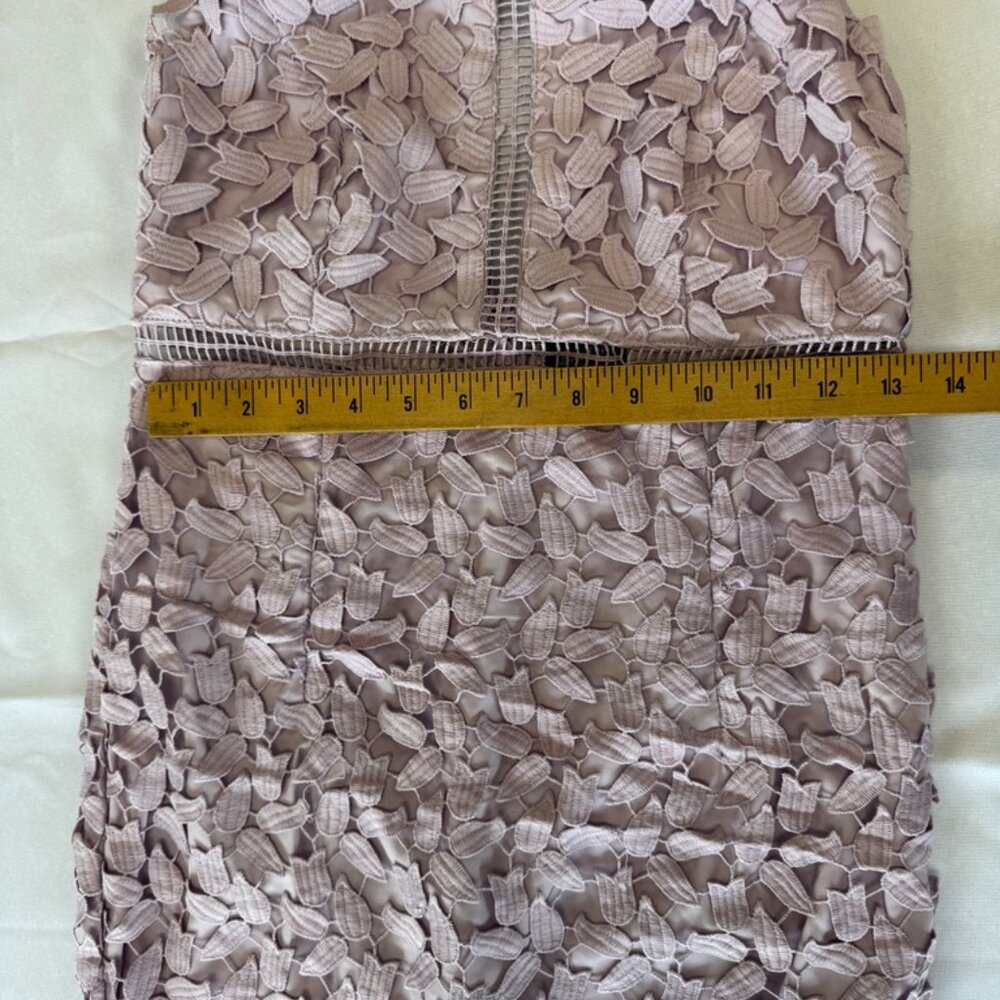 Bardot Gemma Lavendar Halter Lace Midi Dress Size 6 - Picture 12 of 13